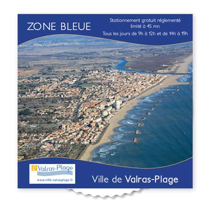 Asdirect - Disque de stationnement Zone Bleue